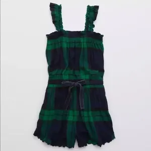 ✨ NWOT✨Aerie Flannel Romper✨ thumbnail 8