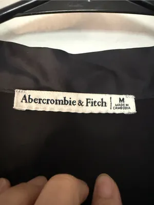 Abercrombie & Fitch Black Satin-Look Blazer Shirt thumbnail 2