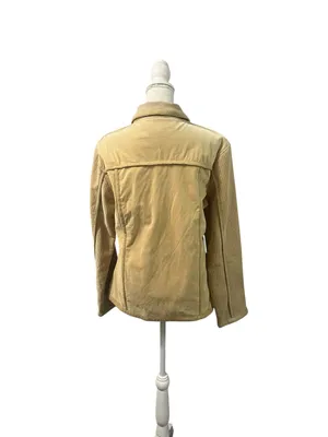 Tallino 18 Ladies Vintage Y2K Suede Leather Jacket Full Zip Lined XL Pockets thumbnail 4