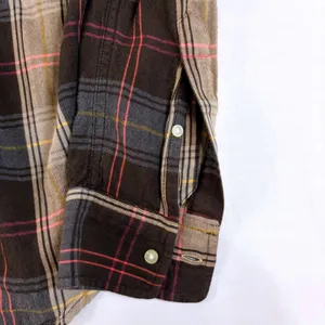 Ralph‎ Lauren Plaid Western Cowgirl Rodeo Shirt Brown Pink XS Roll Tab Sleeve thumbnail 11