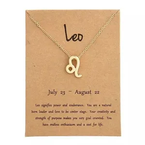 🆕Leo Zodiac Astrology Pendant Necklace thumbnail 1