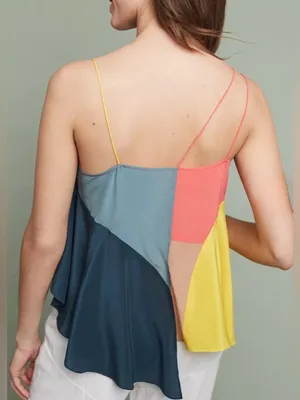 Anthropologie 🆕Lilka By 100% Silk Vista Colourblocked Cami Top M🆕 thumbnail 2