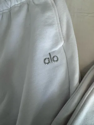 White alo sweatpants thumbnail 2