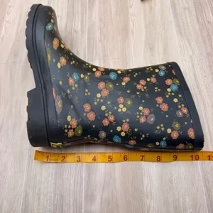 Western Chief Rain Boots Womens 7 38 Navy Blue Good Prim Petals Floral Rubber thumbnail 8