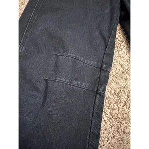 Women's‎ Black Barrel Leg Jeans Size Small Cropped High Rise Denim Pants thumbnail 2