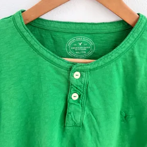 American Eagle Cropped Henley Tee thumbnail 2