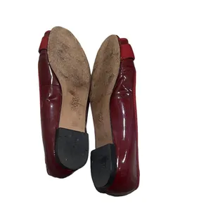 Michael Kors Women's Red Leather Ballet Flats Size 7.5M Slip-On Casual Shoes thumbnail 4
