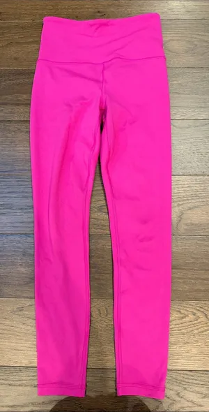 Athleta Pink Ultra High Rise Elation 7/8 Tight Leggings Hot Pink XXS - C11-519 thumbnail 1