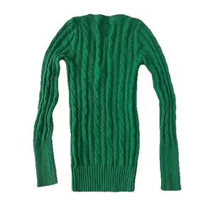 American Eagle Women’s V Neck Cable Knit Sweater S Y2K 2000s Elena Gilbert Bella thumbnail 2