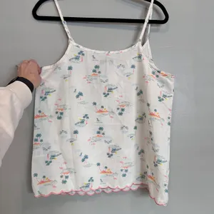 RAE DUNN Womens Pajama Set Sleepwear Tank Shorts Tropical Flamingo Palm‎ Tree M thumbnail 8