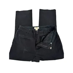 Maeve Anthropologie Black Wide Leg Trousers Pants‎ Size 10 Stretch Cotton Blend thumbnail 4