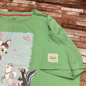 Womens Disney Green Bambi T-Shirt size M thumbnail 6