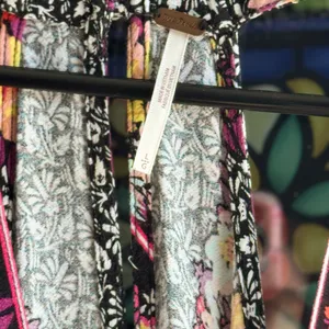 Free People Dream Darlin Tank Top Boho Patchwork Babydoll Large NWOT thumbnail 4