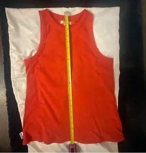 Madewell Orange Westville Tank M AN456 Casual Dopamine Boho Classic Preppy Twee thumbnail 6