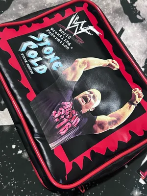WWF Stone Cold Steve Austin Lunch Bag Red Size undefined thumbnail 2