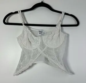 Princess Polly Women’s Corset Bustier Crop Top White Size S/M thumbnail 1