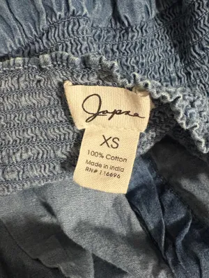 Japna Denim Cotton Sleeveless Mini Dress | Size: XS thumbnail 4