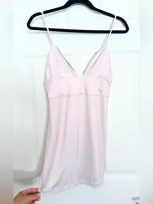 Intimately Free People Look Good Feel Good Mini Dress – Light Pink Metallic – XS thumbnail 8