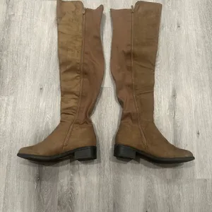 FashioNova Brown over the knee boots thumbnail 3