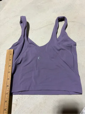 Lululemon align Purple Crop Active Tank 2 thumbnail 5