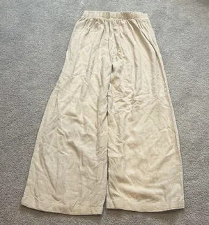 COPY - aeropostale tan flowy pants with buttons size medium thumbnail 2