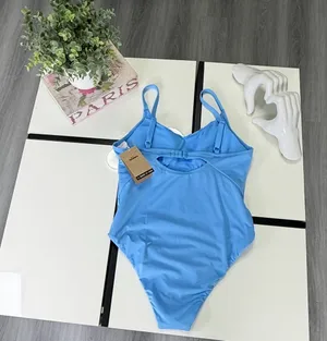 Nike Women’s Swim "Move to Zero" One-Piece Swimsuit - Light Blue - Size Large (L) thumbnail 3