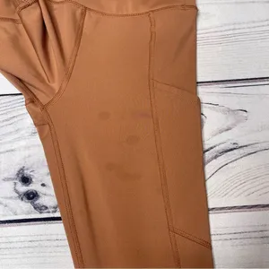 American Eagle The Everything Pocket Leggings Size‎ XS Rust Brown Tan Athletic thumbnail 7