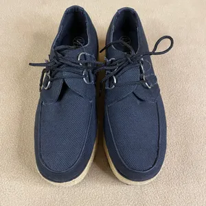 TUK Footwear Black Canvas Platform Shoe‎ Sneaker Lace Up Women's Casual US 7 EUC thumbnail 2