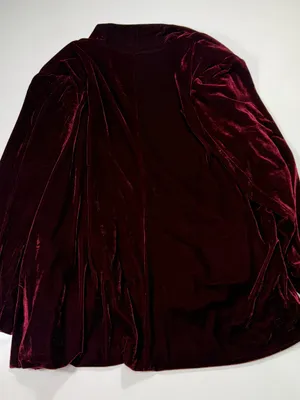 Well Worn Burgundy Velvet Blazer Size XXL thumbnail 9