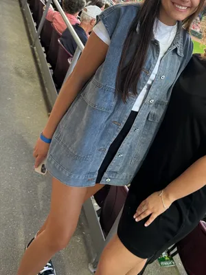 Light Wash Denim Vest thumbnail 1