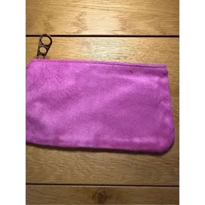 Paule Ka purple pink animal hair clutch thumbnail 3