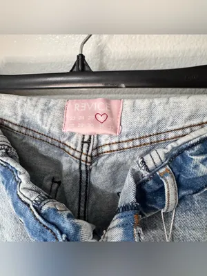 Revice Denim Mixtape 2000's Folded Down Waistband Stone Washed Jeans Size 26 NEW thumbnail 6