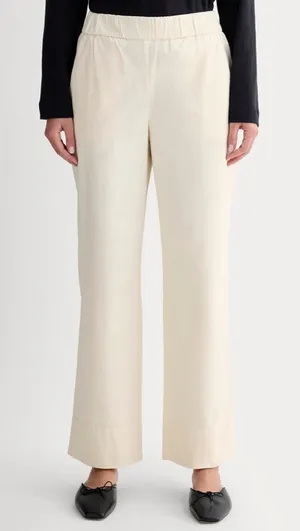 Everlane The Easy Pant Cotton Ivory Size Small thumbnail 1