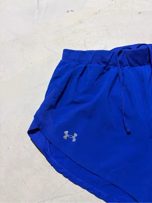 Under Armour Women's Blue Athletic Shorts small thumbnail 2
