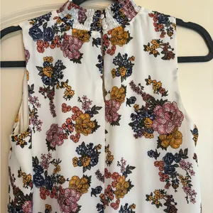 Pink Rose Short Floral Sleeveless Dress thumbnail 2