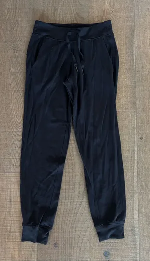 lululemon black joggers athletic pants thumbnail 1