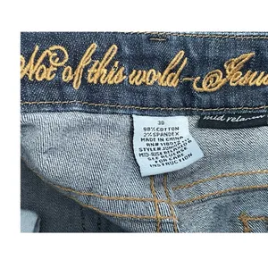Not of This World Jesus Jeans Size 30 Low Rise Bootcut Baggy 90s Western thumbnail 7
