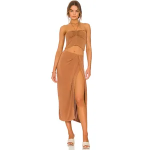Rag & Bone Christy Halter Top Light Brown Size Medium NWT thumbnail 3