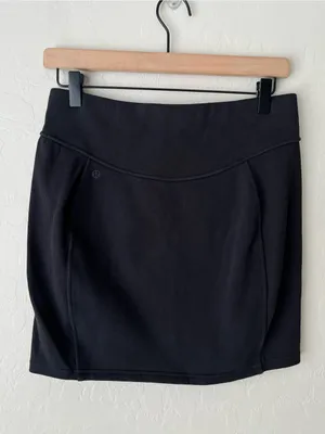 Lululemon high rise scuba mini skirt stretch travel black small thumbnail 5