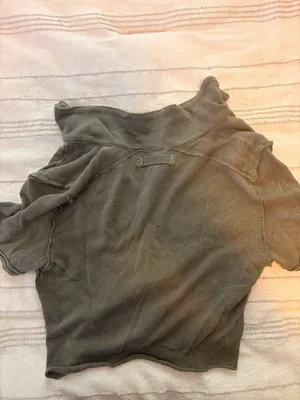 Free People Crop Top Green Olive thumbnail 2