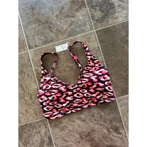 Offline By Aerie Goals Plunge Sports Bra Maplewood Size Small thumbnail 2