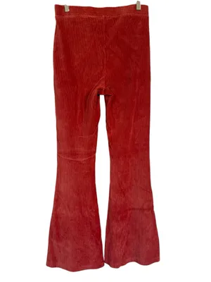 Aerie Ribbed Flare Pants Women’s M Burnt Orange Pull On Stretch thumbnail 5