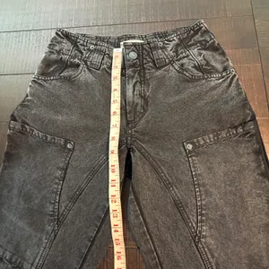 We The Free SuperSonic Slim Jeans Women Size 0 Black Acid Wash Utility Boho Crop thumbnail 6