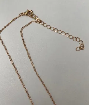Dainty Gold Chain Angel Number Necklace thumbnail 6