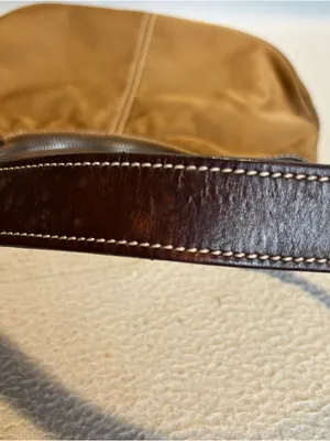 Dooney & Bourke Wayfarer Brown Canvas Nylon Hobo Shoulder Bag thumbnail 5
