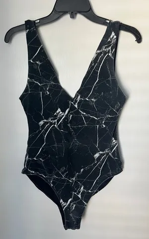 Kendall & Kylie Marble Print Bodysuit thumbnail 1