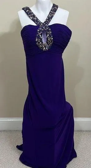 NWT Sherri Hill Keyhole Purple Prom Dress thumbnail 1