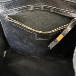 Madewell Classic The Transport Tote Black Leather Open Top Minimalist thumbnail 4