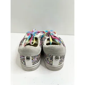 Madden Girl Steve Madden Girls Sneakers Jrize Sz 5 Multicolor‎ Sequin Detailed Lace Up Style thumbnail 4