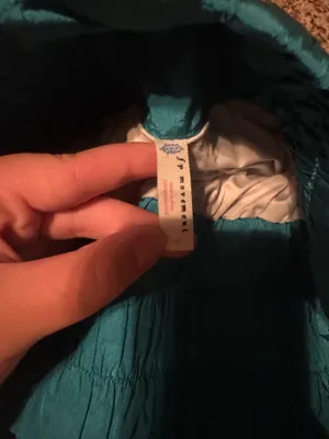 Teal Free People All The Way Home Shorts thumbnail 4